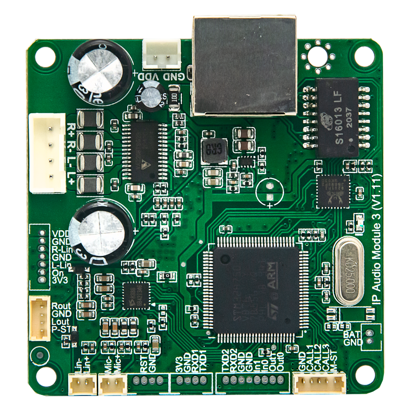 오디오 출력 인터페이스가 있는 SIP 오디오 모듈 Sinrey 2401T PCB 모듈