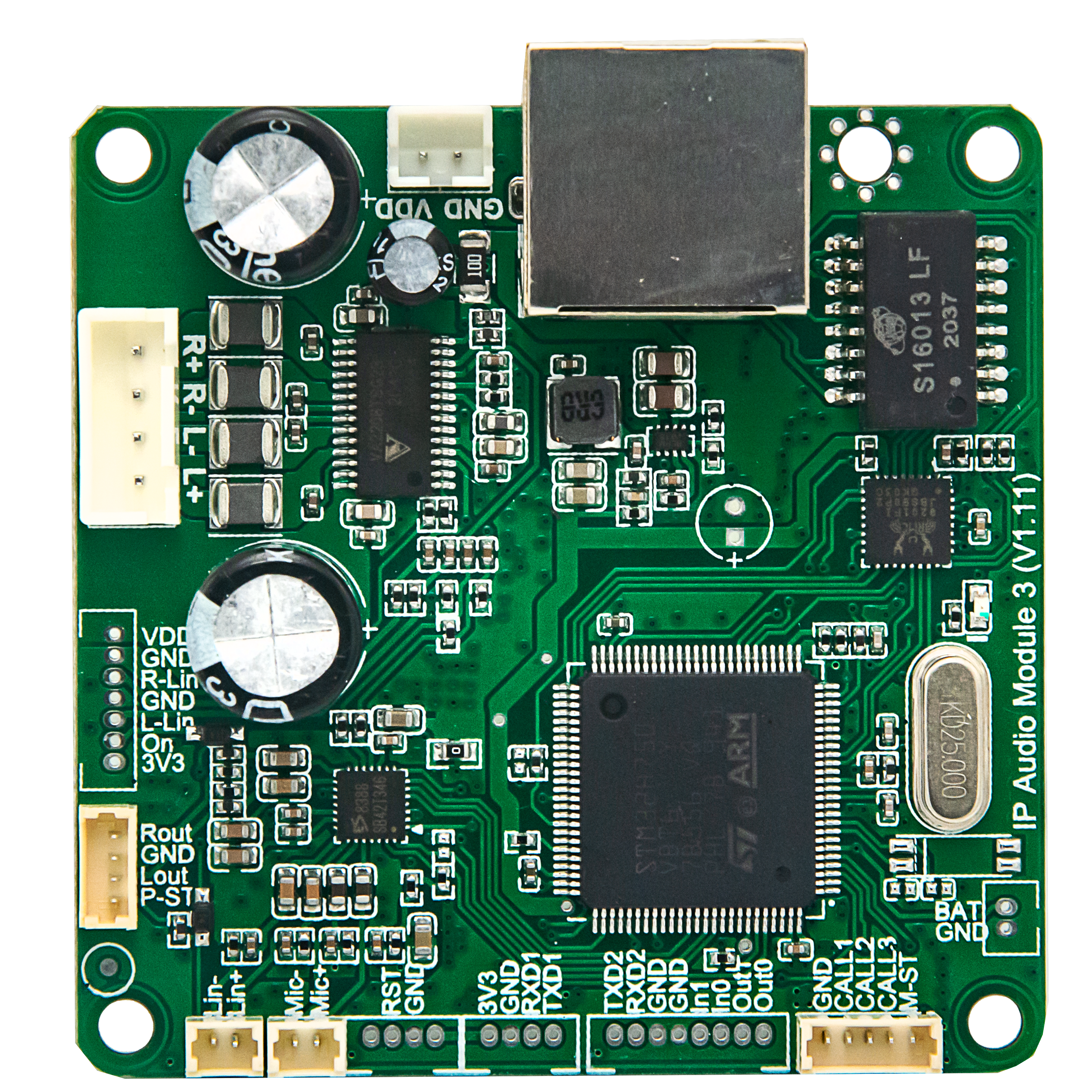 오디오 출력 인터페이스가 있는 SIP 오디오 모듈 Sinrey 2401T PCB 모듈