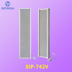 실외 페이징을 위한 PoE 지원 SIP 사운드 칼럼